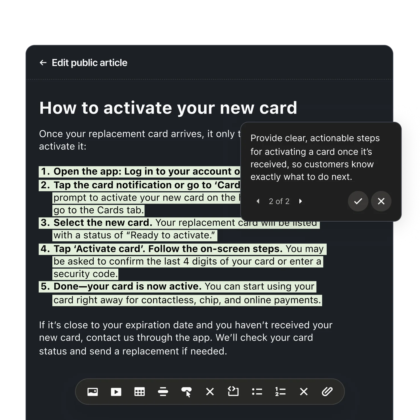 Customer experience score
