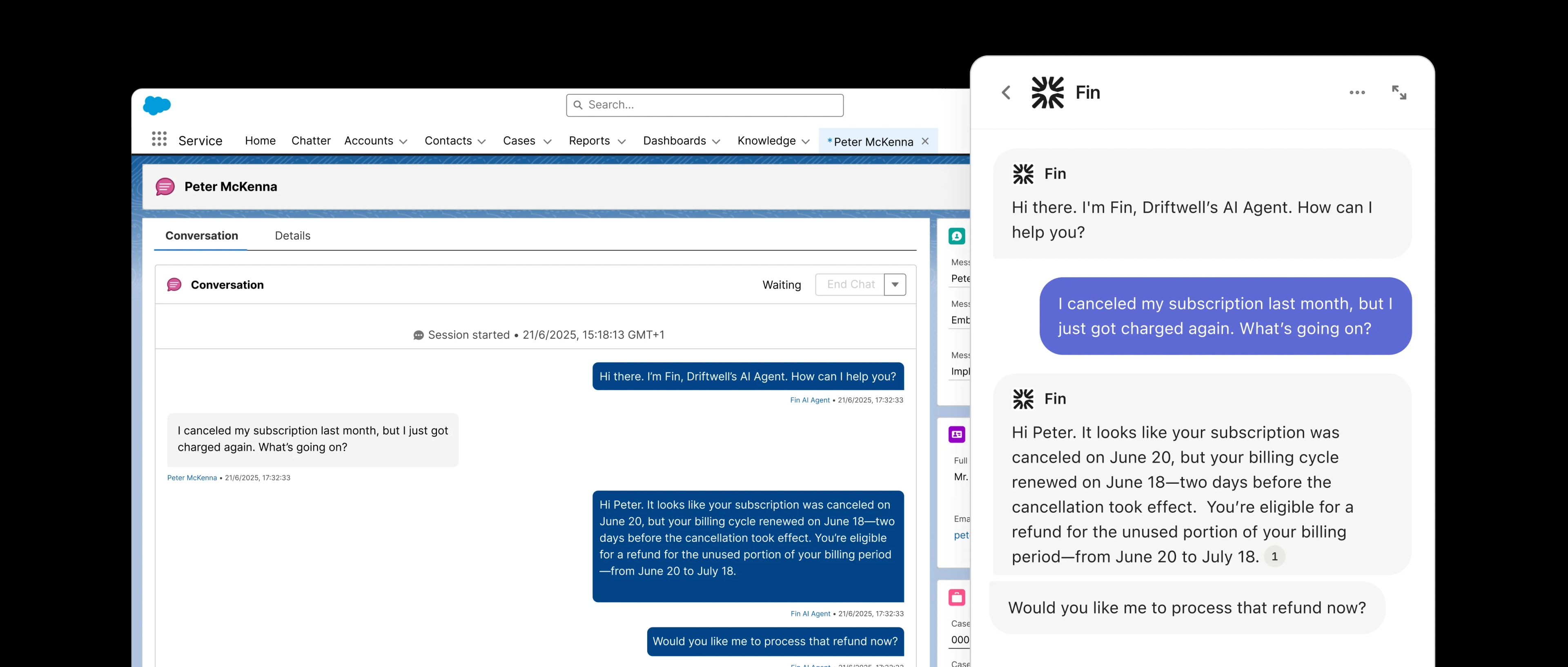 Connects directly to Salesforce—no migration required