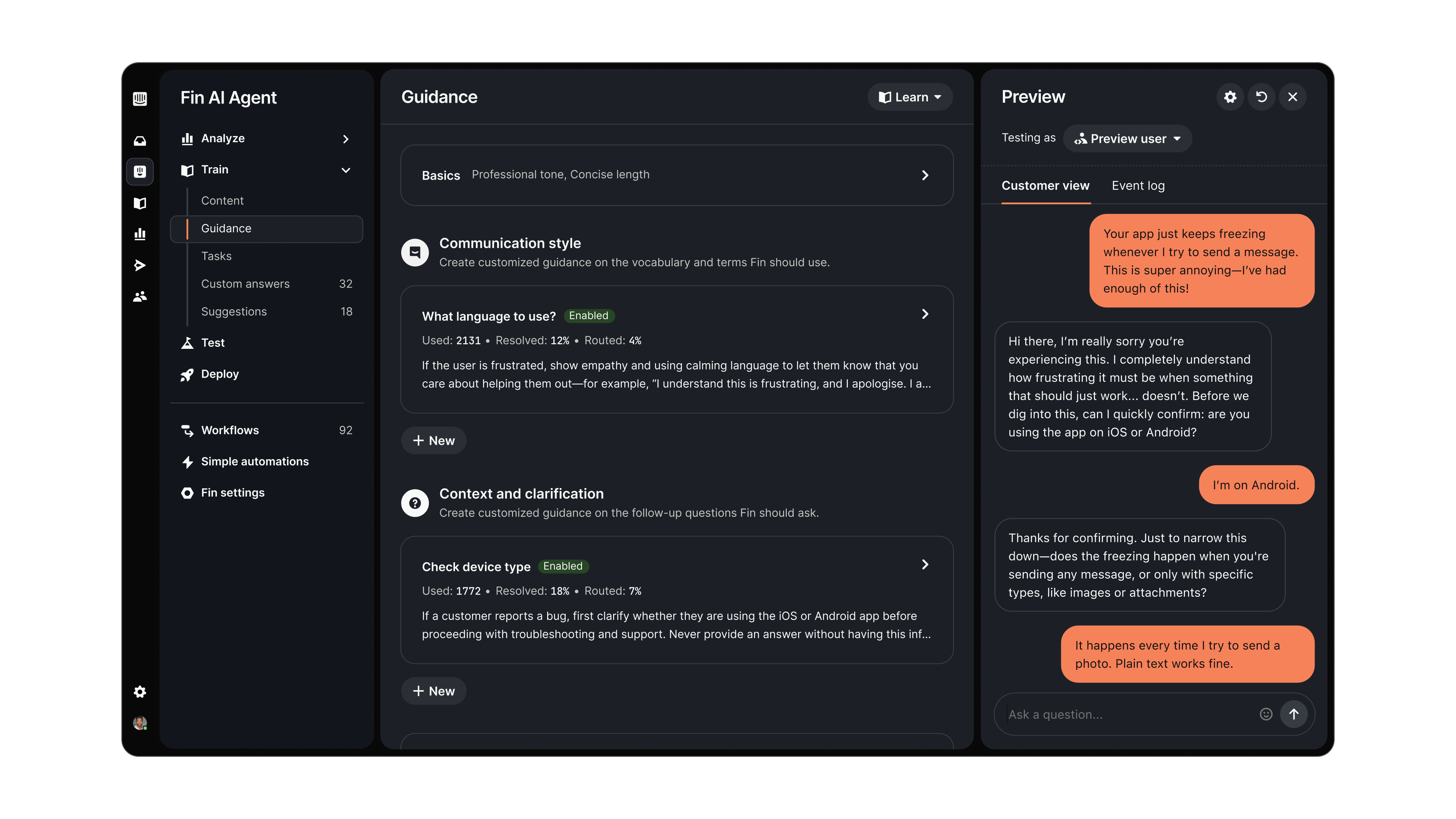 Sweo Preview Improvements